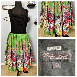Trashy Diva Carnival Trixie Dress Sz XL